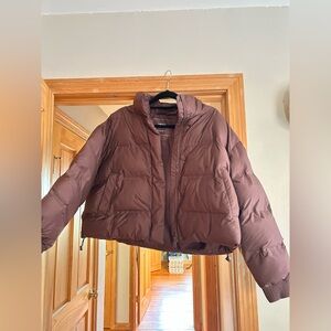Zara Cropped Puffer Jacket